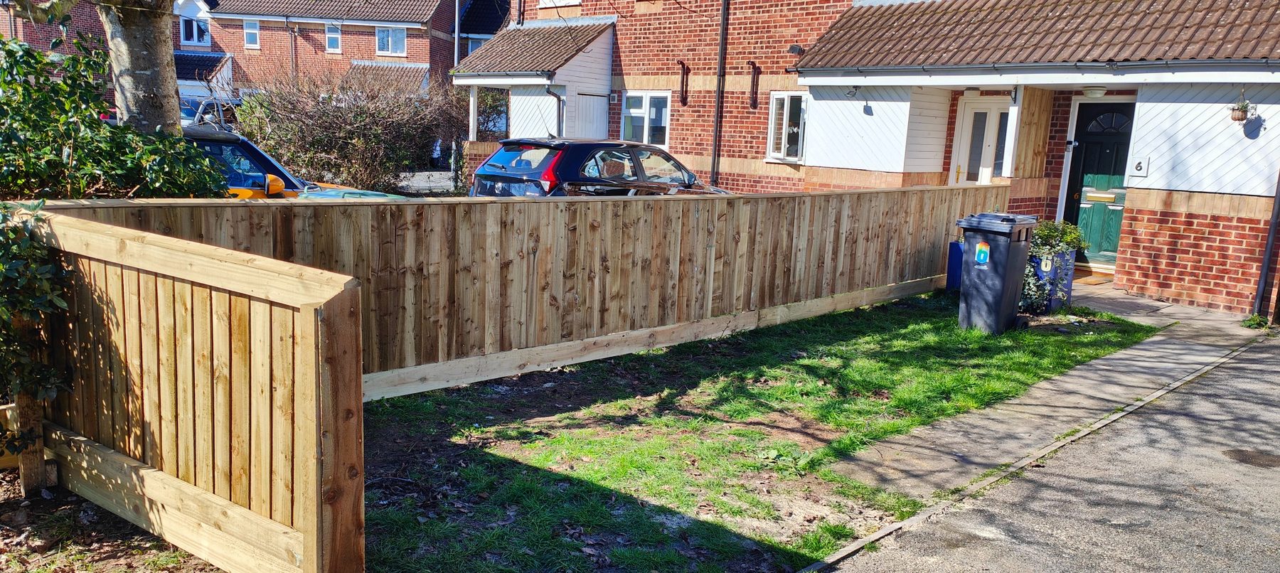 Front garden timber fence